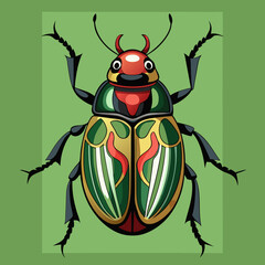 beetle vector illustration