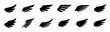 © stoker - Wing icon set. Wing vector. Collection wings badges. Wing logo Vector illustration.