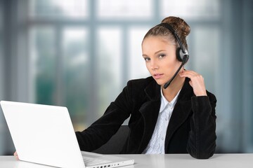 Poster - Smart call center agent work for customer service