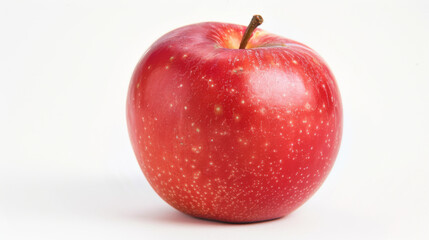 Poster - A whole red apple isolated on a white background