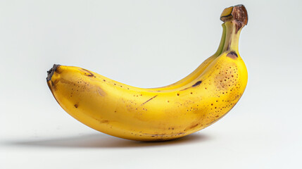 A whole banana isolated on a white background