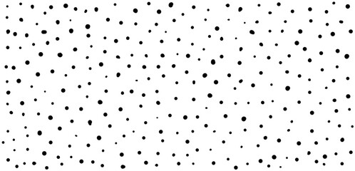 Wall Mural - abstract dots hand drawn textured seamless pattern. vector doodle circle dotted grainy background