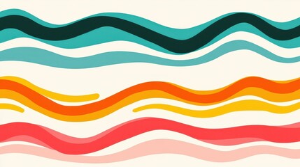 Vibrant retro waves create a groovy backdrop, perfect for adding a touch of s flair to your designs or projects.