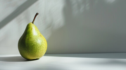 Canvas Print - A whole pear isolated a white background