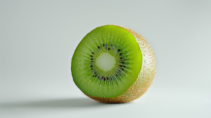 A whole kiwi isolated a white background