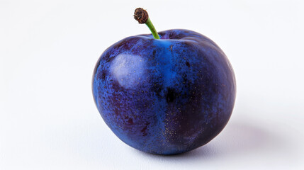 Wall Mural - A whole plum isolated a white background