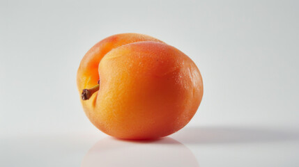 Sticker - A whole apricot isolated a white background