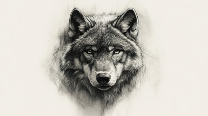 Hyper-Realistic Wolf Tattoo Design: A Detailed and Intricate Depiction of a Majestic Wolf with Realistic Fur Texture and Intense Gaze