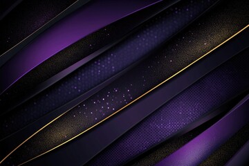 Poster - Abstract purple and gold background. Perfect for creating elegant and luxurious designs.