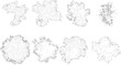 © GRASSS.H - Tree plan outline silhouettes - top view 1