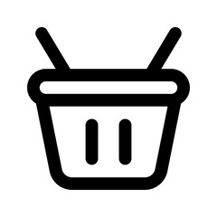 Poster - basket line icon