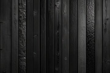 Wall Mural - Background or texture of dark wood with natural pattern, collection