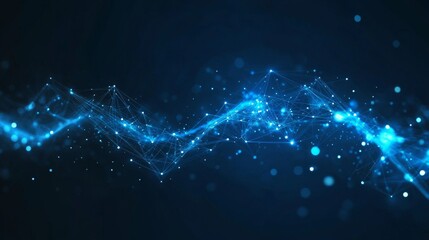 Abstract geometrical shapes. Connection concept. Digital, communication, and technology network background.