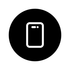 Canvas Print - smartphone line circular icon