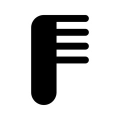 Poster - comb glyph icon