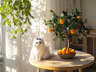 Sticker - cat on the porch