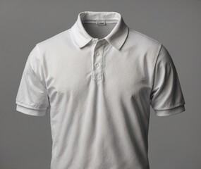 white polo shirt with a shirt