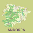 © Somar - Isolated political physical map of Andorra