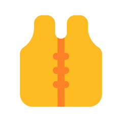 Poster - life jacket flat icon