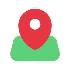 Sticker - location flat icon