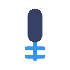 Poster - toilet brush flat icon