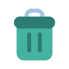 Poster - trash flat icon