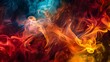 © kinara art design - Abstract swirling flames in vibrant colors, creating a dynamic and energetic visual effect.