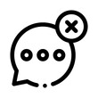 © Deione - speech bubble line icon