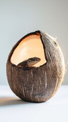 Canvas Print - close up of a coconut