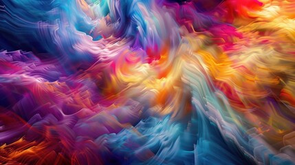 Poster - Abstract Colorful Swirling Background.