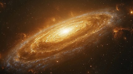 Wall Mural - polar ring galaxy : detailed view of a galaxy with a ring of stars and gas orbiting its poles