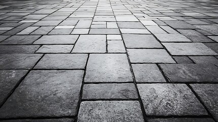 Canvas Print - Cobblestone Path Perspective