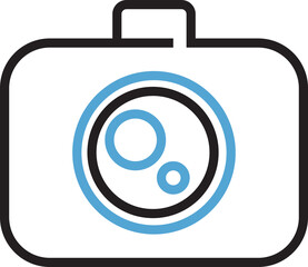 Sticker - Camera Icon Illustration