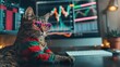 © Iswanto - Cat Investor Watching Stock Market.