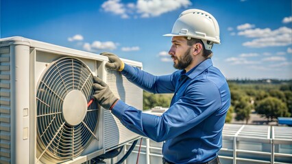 Poster - air conditioner maintenance and repair service