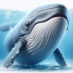 Wall Mural - whale in the water