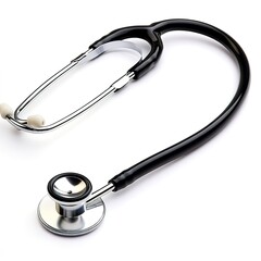 Wall Mural - stethoscope on white background