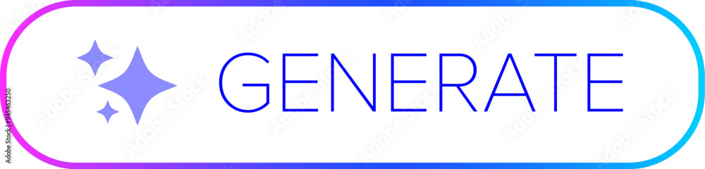AI generated ultraviolet neon button for artificial intelligence ...
