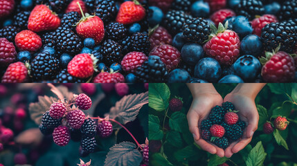 Canvas Print - berries in the garden