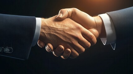 Sticker - Business handshake.