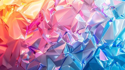 Wall Mural - Prismatic Abstract Background with Geometric Interplay