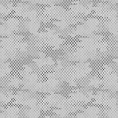 Wall Mural - abstract seamless vector pattern with dots creates a textured gray textile design