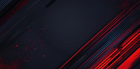 Wall Mural - Abstract background with blue and red stripes on a dark navy gradient color.
