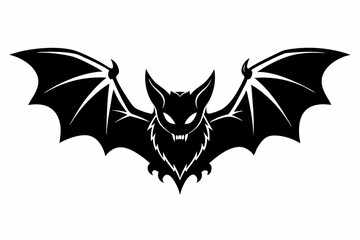 Bat Silhouette Vector Illustration