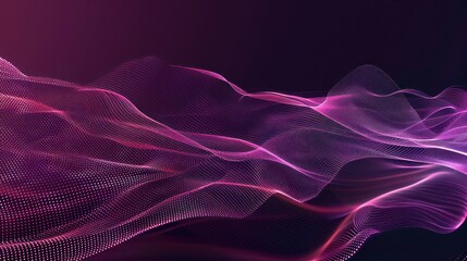 Poster - Abstract Purple Waves