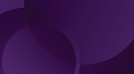 Wall Mural - Abstract purple background with gradient layered circles and blank space for minimal modern design