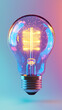 © Derby - Abstract background with glowing light bulbs