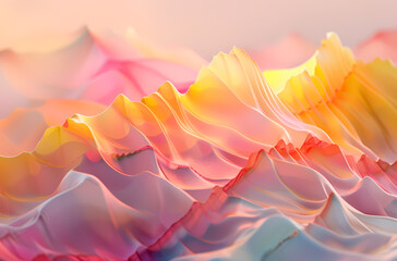 Poster - abstract background with waves