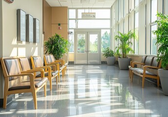 Sticker - Waiting Area in Modern Building