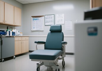 Sticker - Medical Examination Chair in a Room